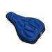 Thicked Gel Memory Foam Bike Seat Cover for Women Men Comfort with Water Cover Soft Silicone Bicycle Saddle Pad Comfortable Exercise Bike Seat Cushion Fits Exercise Indoor Outdoor Blue