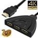 4K HDMI-compatible Switch 3 Port Switch Switcher Splitter 3 in 1 Out Hub for TV DVD Fire Stick Roku Laptop Playstation Xbox Supports 4K Full HD 1080P 3D HDCP