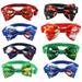 8Pcs Christmas Bowknot Ties Pet Costume Ornament Festival Supply (Random Color)