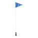 FRCOLOR 1 Set Bike Safety Flag Adjustable Pole Children s Tail Triangular Adjustable Flag