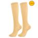 Ersazi Women S Compression Socks Women S Solid Color Compression Nylon Compression Calf Socks Athletic Mid Calf Socks On Clearance Beige L