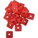 Fast-Trac Air Lite Square Poly Backer Plates Red 5/16 -24pk (205SR-24)