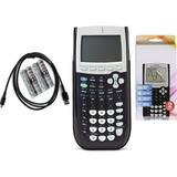 TI 84 Plus Graphing Calculator with Guerrilla Military Grade Screen Protector Set Certified Reconditioned