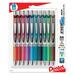 Pentel EnerGel RTX Retractable Liquid Gel Pen (0.7mm) Medium Line Metal Tip Assorted Ink 10-Pk (BL77BP10M) 0.7mm 10 Pack