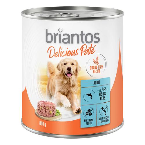 Briantos Delicious Paté 24 x 800 g - Fisch und Erbsen