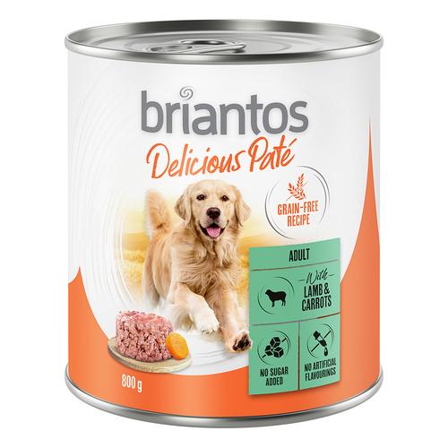 Briantos Delicious Paté 24 x 800 g - Lamm und Karotten