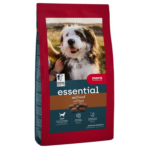 Sparpaket: 2x12,5kg mera essential Adult mit Rind Hundefutter trocken