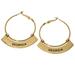 Georgia Bulldogs Weller Gold Hoop Earrings