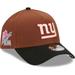 Men's New Era Brown/Black York Giants Harvest A-Frame Super Bowl XXI 9FORTY Adjustable Hat