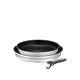 Tefal Jamie Oliver By Tefal Ingenio 3 Piece Removable Handle, Stackable Induction Compatible Frying Pan Set