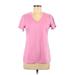 Reebok Active T-Shirt: Pink Activewear - Women's Size Medium