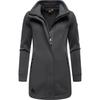 Sweatjacke RAGWEAR "Letrice Bonded", Damen, Gr. S (36), grau (dunkelgrau), Sweatware, Obermaterial:100% Polyester, elegant, tailliert Po-bedeckend, hoch geschlossener Ausschnitt, Langarm Ärmel ohne Ärmelschlitz normaler Saum, Sweatjacken, Elegante...