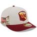 Men's New Era Stone/Burgundy Washington Commanders 2023 Salute To Service Low Profile 59FIFTY Fitted Hat