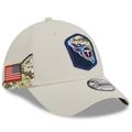 Men's New Era Stone Tennessee Titans 2023 Salute To Service 39THIRTY Flex Hat
