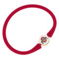 Women's CANVAS Style Ohio State Buckeyes Enamel Silicone Bali Bracelet