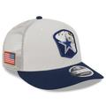 Men's New Era Stone/Navy Dallas Cowboys 2023 Salute To Service Low Profile 9FIFTY Snapback Hat