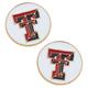 Women's CANVAS Style Texas Tech Red Raiders Enamel Disc Stud Earrings