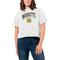 Women's League Collegiate Wear White Marquette Golden Eagles Intramural Midi Tri-Blend T-Shirt