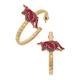 Women's CANVAS Style Arkansas Razorbacks Enamel Logo Hoop Earrings