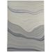 Gray 72 x 48 x 0.1 in Area Rug - BUTTE WAVE GREY Office Mat By Kavka Designs Area Rug Cotton | 72 H x 48 W x 0.1 D in | Wayfair