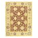 Brown/White 144 x 112 x 0.25 in Area Rug - Isabelline Welbert Oriental Handmade Rectangle 9'4" x 12' Wool/Area Rug in Brown/Beige | Wayfair