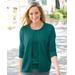 Appleseeds Women's Spindrift™ Soft Cardigan Sweater - Green - M - Misses