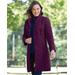 Appleseeds Women's Berkshire Diamond-Quilted Three-Quarter-Length Coat - Purple - PL - Petite