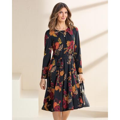 Appleseeds Women's Bountiful Bouquets Knit Dress - Multi - L - Misses