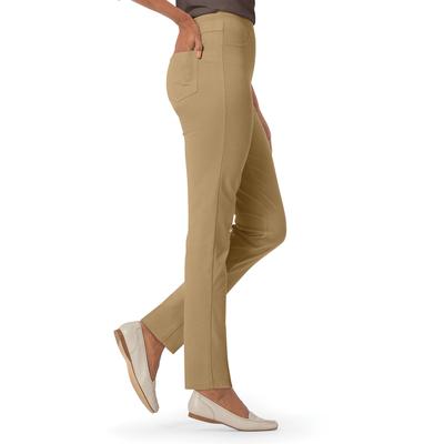 Appleseeds Women's Classic Knit Denim Slim Jeans - Brown - L - Misses