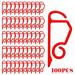 EQWLJWE 100 Pieces Christmas Light Clip Outdoor Gutter Hook Mini Gutter Clips for Hanging Outdoor Lights Plastic Gutter Light Clips for Party Festival Christmas Xmas Decoration String Lights