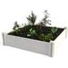 4 Ft. X 4 Ft. White Vinyl Raised Garden Bed 2-Pack