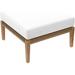 Clearwater Outdoor Wood Ottoman In Gray White