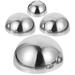 FRCOLOR 4pcs Stainless Steel Garden Hemisphere Garden Gazing Balls Garden Decorative Balls