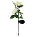 WOXINDA Roses Artificial Flowers 3 Head Solar LED Decorative Outdoor Lawn Lamp Outdoor Solar Garden Stake Lights