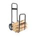 Firewood Log Cart Carrier 100kg/220lbs Firewood Log Rack Cart Carrier Wood Dolly Mover Hauler Holder Wheel