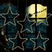 SAINSPEED 5 Pack Christmas Decoration Window Star Light Hanging Star Light with Remote Control and Timer Battery-Powered Flashing Star Light with 8 Lighting Modes for Christmas Decorations