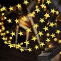 Solar Star String Lights 23Ft 100LED 8 Modes Solar Powered Twinkle Fairy Lights Waterproof Star Twinkle Lights for Outdoor Gardens Lawn Patio Landscape Christmas