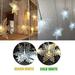 Snowflakes LED Curtain Lights Color Changing Snowflakes Fairy Lights LED Snowflake Lights for Home Church Wedding Birthday COLD-USB