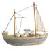 Etereauty 1Pc Retro Sailboat Ornament Unique Mediterranean Style Household Decoration Fishing Boat Desktop Adornment