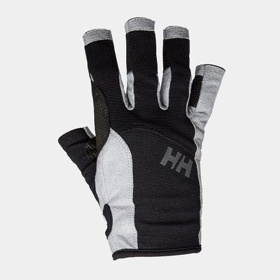 Helly Hansen Men's Durable Short Finger Sailing Gloves Black M