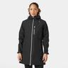 Helly Hansen Women's Long Belfast 3/4 Length Rain Jacket Black M