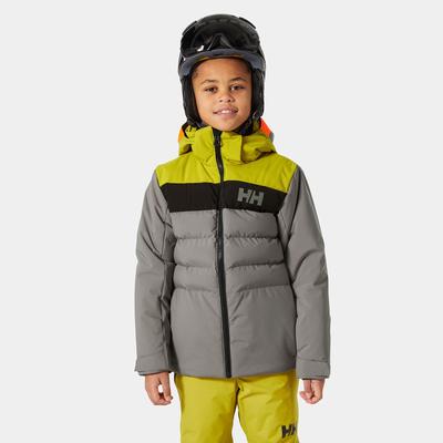 Helly Hansen Junior Cyclone Jacket - Junior Boys Classic Ski Jacket Grey 152/12