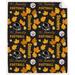 Pegasus Pittsburgh Steelers 60" x 70" Fall, Family & Football Flannel Fleece Sherpa Blanket