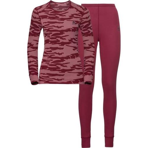 ODLO Damen Wäsche-Set Warm Camouflage, Größe XL in Lila