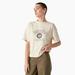 Dickies Women's Oxford Graphic T-Shirt - Stone Whitecap Gray Size S (FSR78)