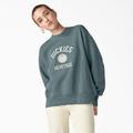 Dickies Women's Oxford Sweatshirt - Smoke Blue Size XL (FWR15)