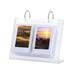 Pnellth 3-6 Inches Desktop Small Photo Album Acrylic Flip-up Mini Photo Book Photo Display Rack 34/68 Pockets Tabletop Picture Display Stand