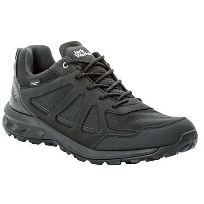 Wanderschuh JACK WOLFSKIN "WOODLAND 2 TEXAPORE LOW M", Gr. 40, schwarz, Synthetik, Textil, sportlich, Schuhe, wasserdich