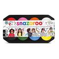 Snazaroo 1172015 Jumbo Schminkpalette, hautfreundliche hypoallergene Gesichtschminke auf Wasserbasis, wasservermalbar, parabenfrei - 8 Farben a 18ml