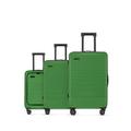 ETERNITIVE - Koffer Set I Reisekoffer 3-er Set aus ABS I Größe: 75,5 x 48 x 32 cm I Kofferset mit TSA-Schloss I Reisekoffer mit Rollen 360° I Koffer Handgepäck I Farbe: Grün